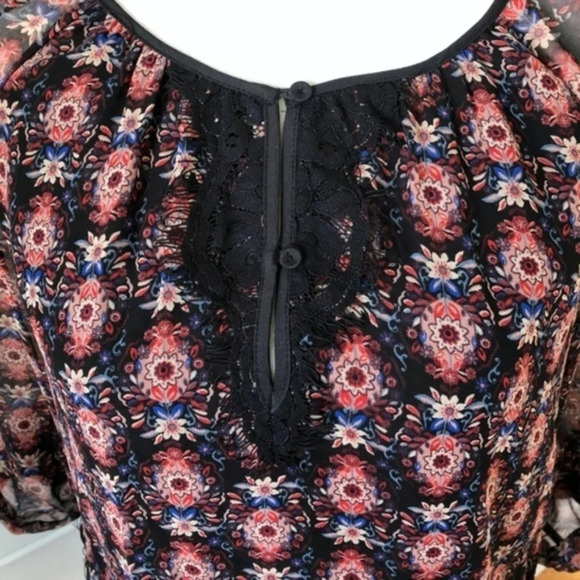 Stitch Fix Daniel Rainn Floral Lace Blouse NWT S - Picture 4 of 6